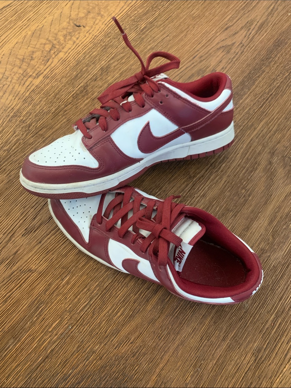 Nike Men's Sneakers - White and Red